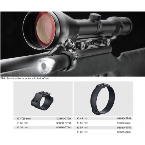 Recknagel Scope ring, 57mm, UNIVERSAL-interface