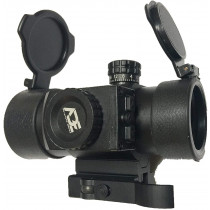 Ade Advanced Optics Compact Reflex Red Dot Sight with Red Laser + Built in QD Mount