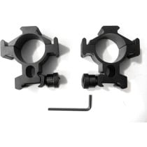 ADE 34 mm Scope Rings with 3 Rails