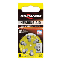 Ansmann Hearing Aid Batteries, 10