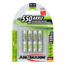 Ansmann NiMH Rechargeable Battery AAA, 550 mAh