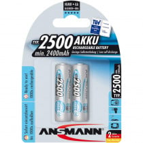 Ansmann Rechargeable Battery AA 2500 mAh, 2 pcs