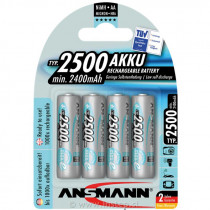 Ansmann Rechargeable Battery AA 2500 mAh, 4 pcs