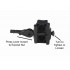 AD Recon QD scope mount, 3˝ offset, 25.4mm