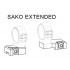 Optilock Sako Extended Base, Stainless Steel
