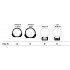 MAKuick Detachable Rings with Bases, Krico 600, 700, 900, 902, LM rail