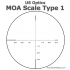 US Optics MOA Scale Type 1 Reticle