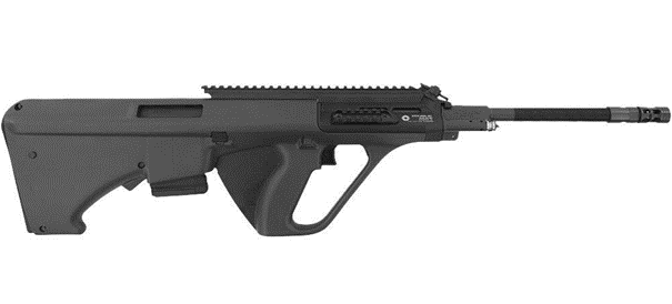 A modern version of Steyr AUG with an integrated Picatinny rail chambered for 5.56×45mm NATO 