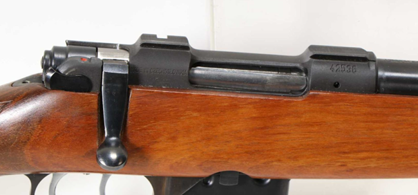 Brno Fox Model 2 with a recoil notch on the top of the receiver 