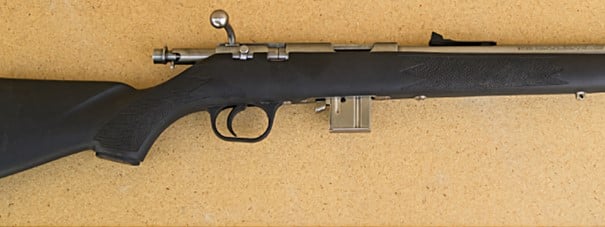 The receiver of Marlin 982, chambered for .22 WMR 