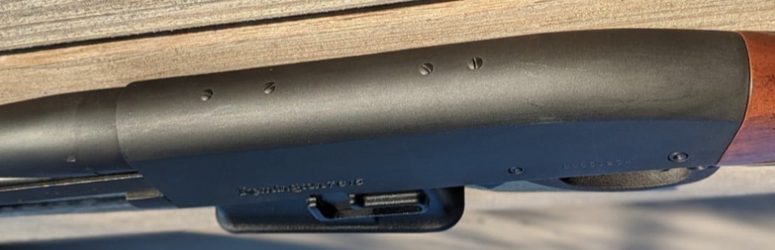 The receiver of Remington 7615, chambered for .223 Rem.