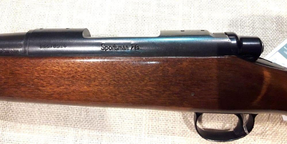 The receiver of Remington 78 SA, chambered for .308 Win. 