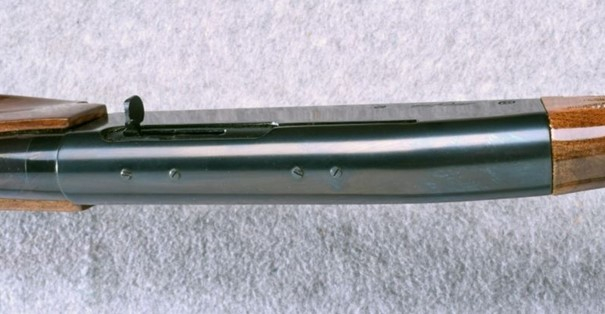 The receiver of Remington Four, chambered for .243 Win. 