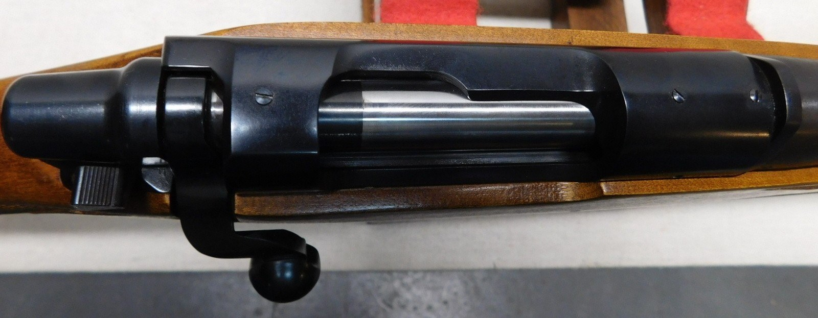 The receiver of Remington Mohawk 600, chambered for 6mm Rem. 