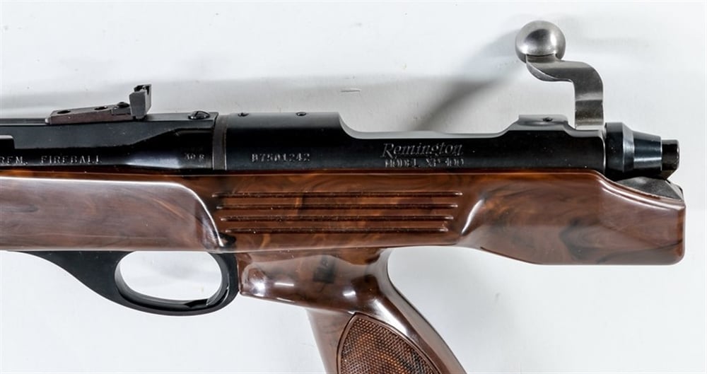 The receiver of Remington XP-100, chambered for .221 Fireball 